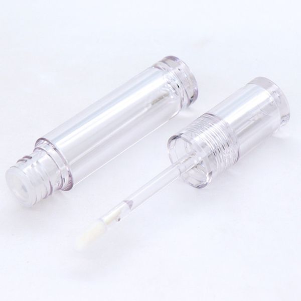 

10pcs/lot 5ml empty lipstick tubes circle transparent lip gloss tubes hollow head 4 sytles wand lip gloss bottles c115