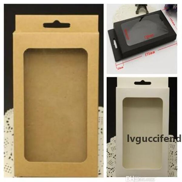 

kraft brown black white retail package box boxes pack with insert for phone case cover iphone x 5 6 7 8 plus samsung galaxy s6 s7 edge s8 s9