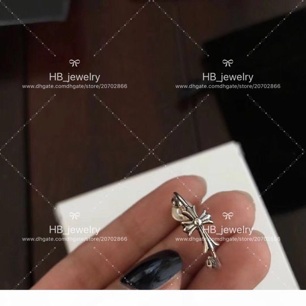 

popular fashion brand 925 sterling silver cross circular earrings for women anniversary gift wedding luxury jewelry with box, Golden;silver