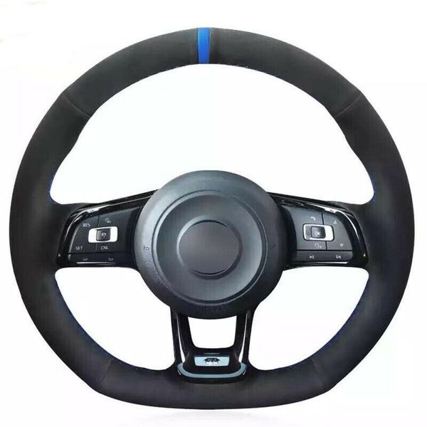 

hand sew car steering wheel cover for vw golf 7 gti golf r mk7 polo scirocco