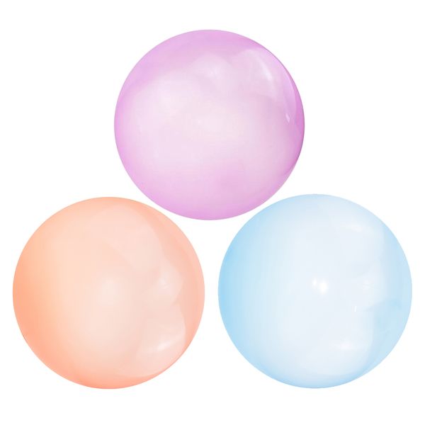

3x inflatable bubble ball bubble balloon outdoor party purple blue orange s