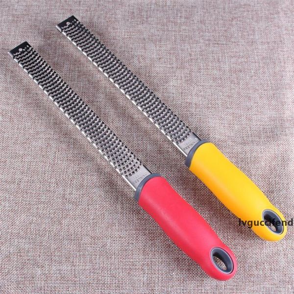 

glossy polish 304 stainless steel lemon grater/lemon zester/cheese grater with plastic cover