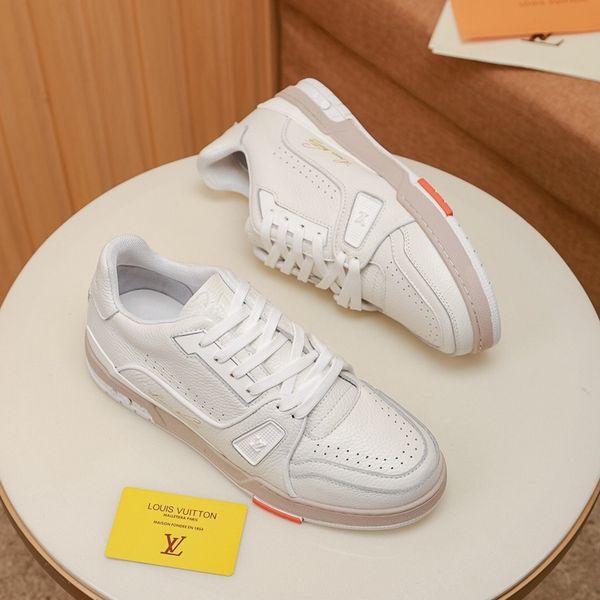 

2020 b17 mens classic casual shoes leather lace-up fashion luxury designer shoes handsome mens sneakers original box, Black