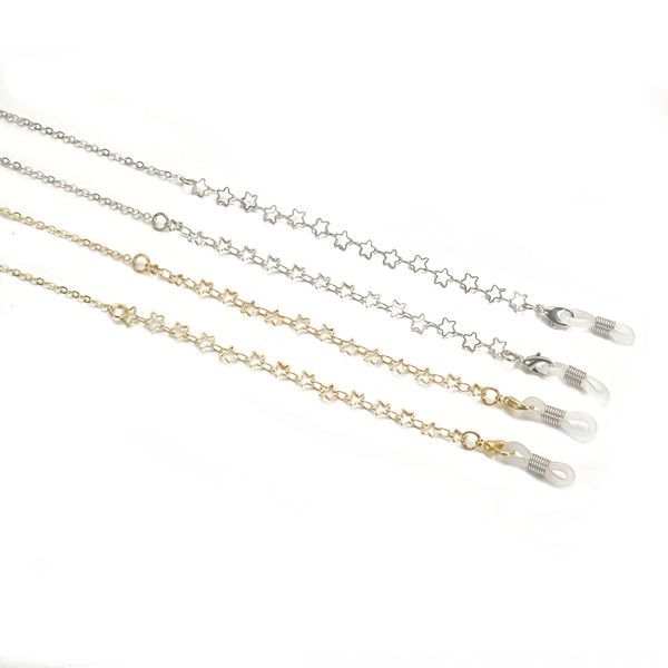 

new color-retaining star necklace chain necklace sun myopia presbyopia antianti-drop glasses rope glasses chain, Blue