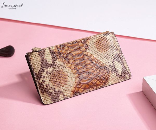 

real cowhide genuine leather orange hand bag snake python pattern handbags zipper bags for women torebki damskie bolso pochette