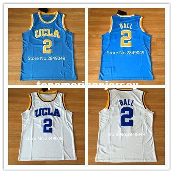 

последние # 2 lonzo бал ucla брюинз college basketball джерси прошитой s-2xl жилет трикотажных изделий ncaa, Gray
