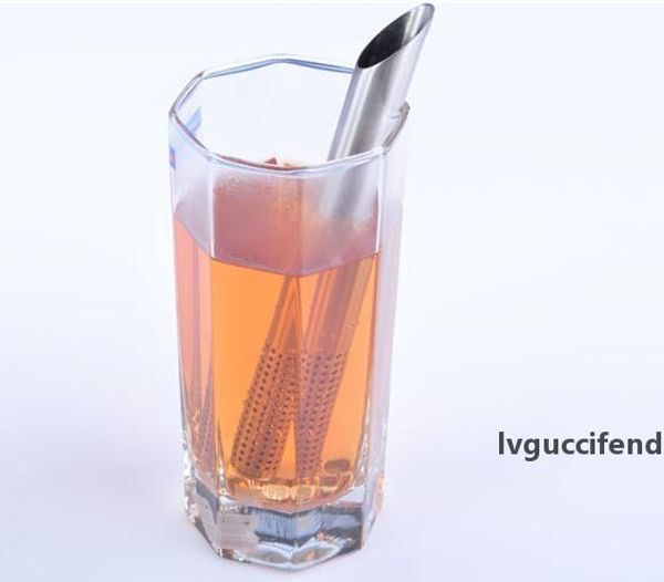 

stainless steel filter tea sticks teaspoon colander strainers oblique tea stick tube tea infuser steeper fast shipment