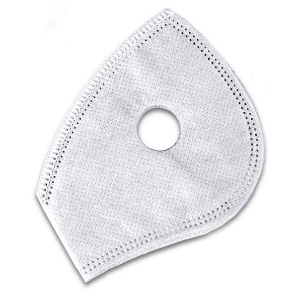 

five-layer cycling mask pm2.5 activated carbon filter dust-proof and anti-haze bicycle cloth mask filter gray white