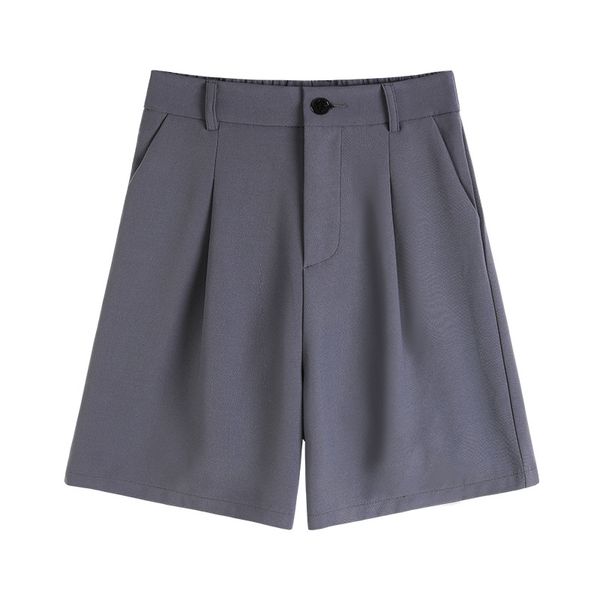 

suit shorts women summer high waist 2020 summer thin loose straight casual shorts, White;black