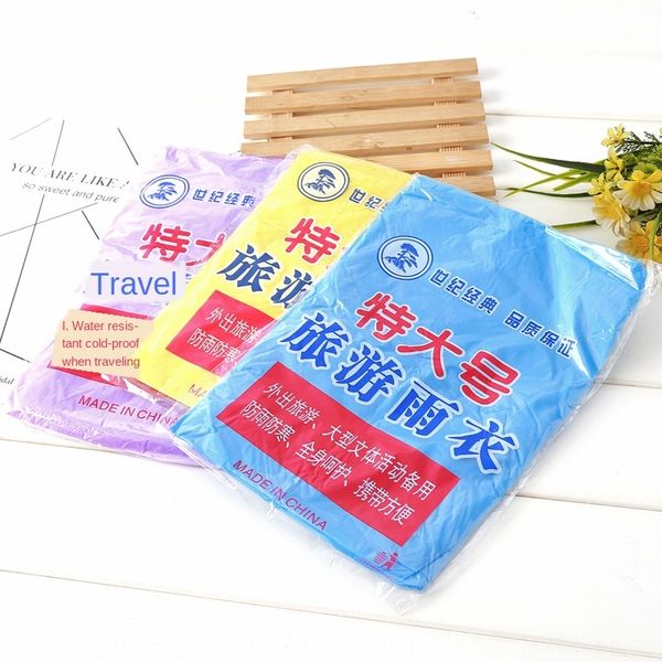 

qybqz extra large single supplies disposable fishing extra large travel raincoat single poncho outdoor cloak cloak travel supplies disposabl, Black