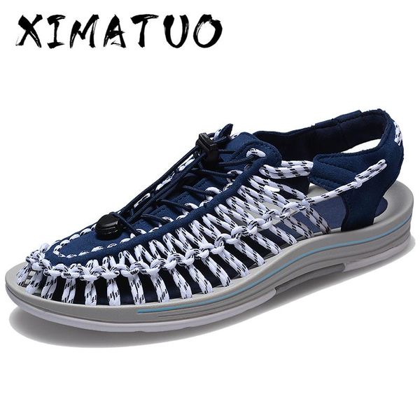 

new mens casual shoes man summer beach sandals comfortable outdoor walking sneakers male sandalias hombre fashion big size 38-48, Black