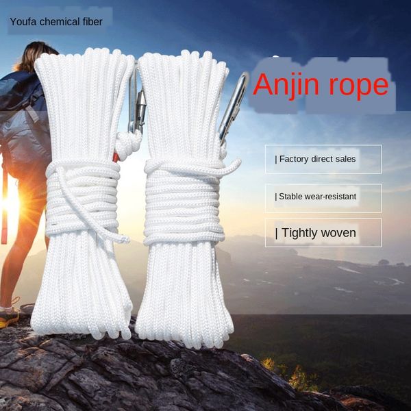 

8mm emergency escape high strength nylon toughness safety rope strong braided safety rope