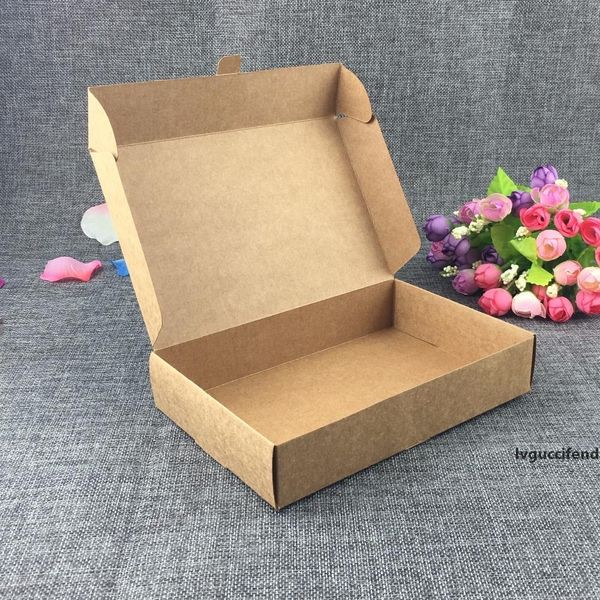 

20pcs kraft packing paper gift box, kraft box for packaging,foldable square candy boxes ,towel box