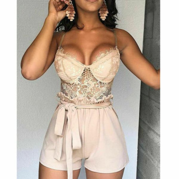 

womens holiday romper mini playsuit ladies summer shorts jumpsuit uk, Black;white