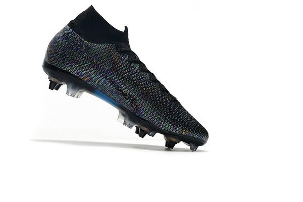 

2020 new high knitted technology waterproof sg dark blue green mercurial superfly men outdoor shoes sie 39-45