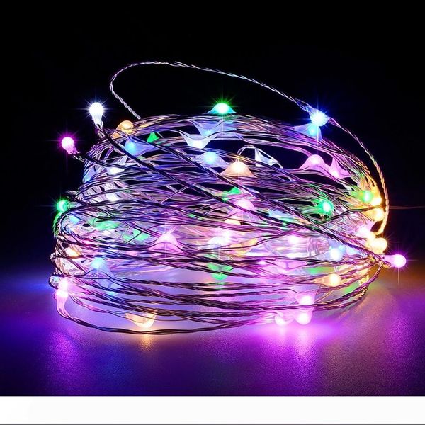 

10m 33ft 100led usb 5v светодиодные строки свет рождества медный провод rf wireless led lights гирлянды свадьба рождественские украшения