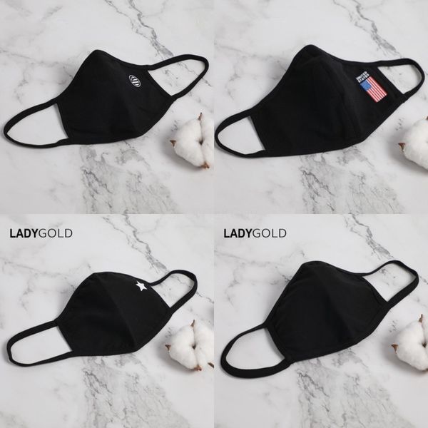 

fa mask wasable dustproof mout er protective adults kds size mask anti- i silk cotton anti dust masks#652, Black