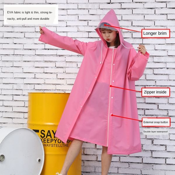 

jpgh4 raincoat long body fashion transparent protection men's and women's single electric car poncho battery bicycle protective bi, Red;brown