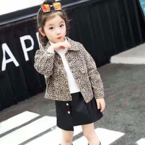 

children designer jackets boys and girls long-sleeved leopard print coat 2020 new kids autumn jackets girls fashion casual leopard jacket, Blue;gray