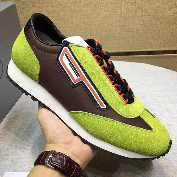 

new suede and nylon sneakers mens shoes new arrival breathable chunky sneakers sports design lace -up men shoes zapatillas homb, Black