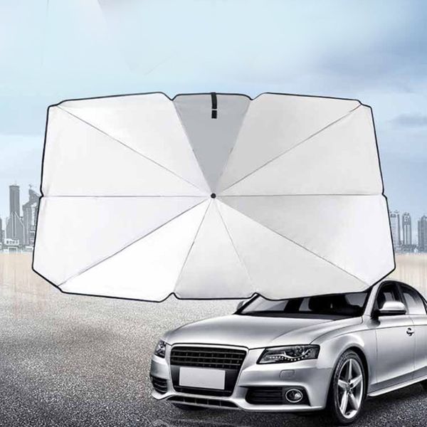 

new car styling front windshield sunshade flexible umbrella window sun shade visor film protect cover for car auto accessories