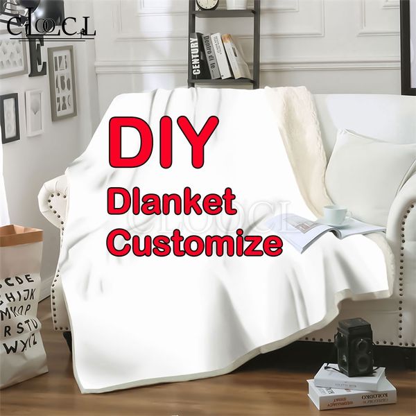 

cloocl diy customize personality design blanket 3d print star anime bedding sofa quilt air conditioning double layer blankets