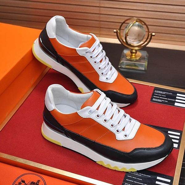 

new arrival mens shoes comfortable luxury footwears herren luxus marken schuhe stadium sneaker casual lace -up sports men shoes, Black