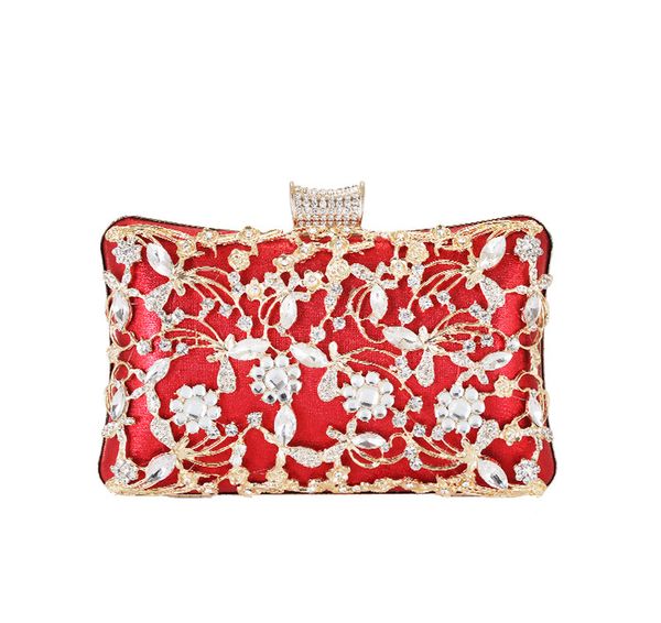 

abera 2020 hollow out wedding banquet purse diamond flowers clutch wallets with chain dinner purse for ladies phone clutch mn1511
