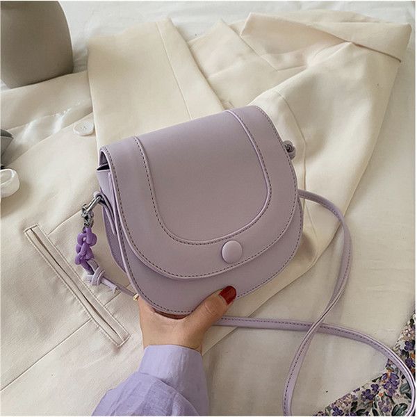 

2020 новая тенденция моды все соответствует корейскому келли мешок одного плеча диагональной сплошного цвета женской сумочка crossbody мешок, Black;red