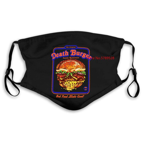 

death burger joke 80s vintage funny morbid men lastest mask women kids pm25 death burger wwxgs