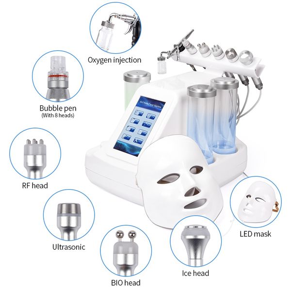 

7 in 1 dermabrasion hydra machine oxygen injection skin beauty cleansing facial bubble machine pn skin care tool