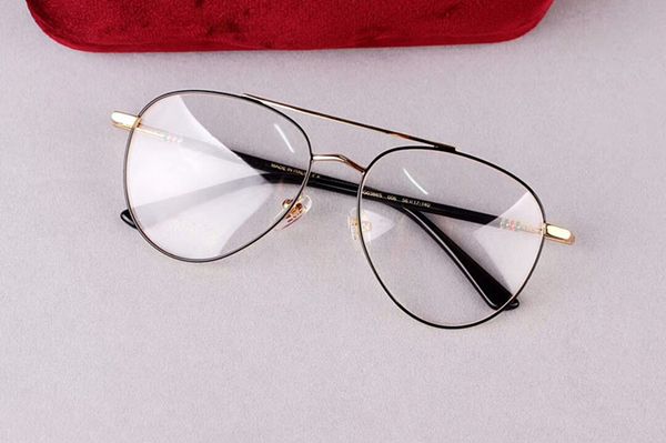 Designer-Qualität G0388S, leichter Pilot-Brillenrahmen aus Metall, Doppelsteg, elastischer Bügel für modisches Brillenetui mit komplettem Set