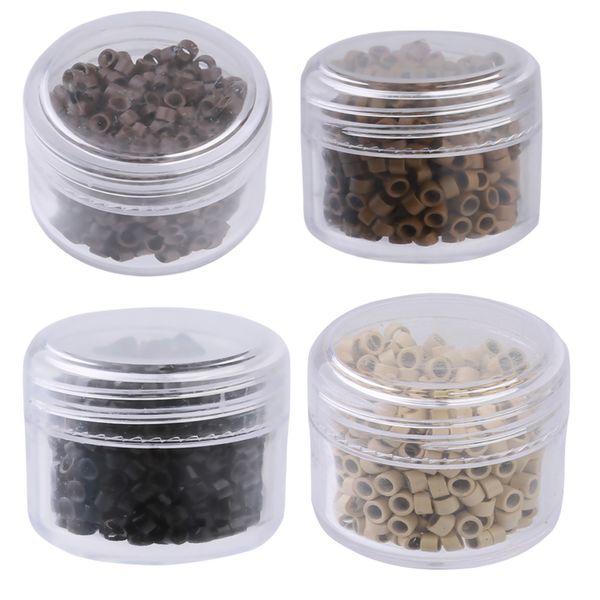 

2000pcs silicone nano rings dreadlock beads ring cuffs hair extensions tubes