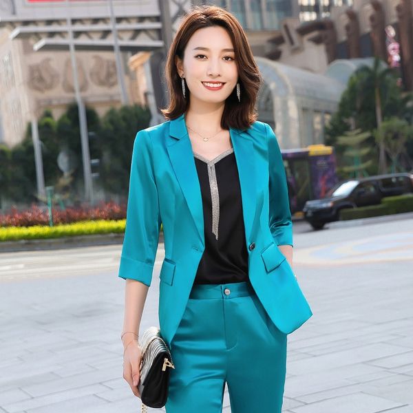 

business business wear elegant female ol temperament goddess fan suit name slow red suit fashion host formal wear president ol, Gray