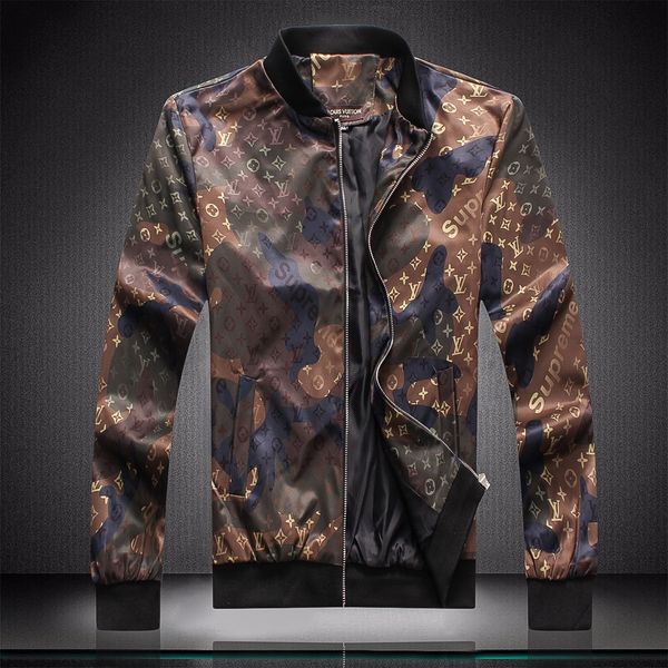 

2020 new men's designer design jacket zipper shirt pattern fashion men's jacket men's casual windbreaker winter outdoor cloth, Black;brown