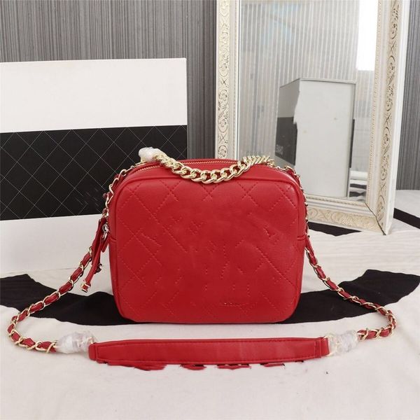 

2020 design brand new original chanÃªi ladies classic luxury high-quality handbags shoulder bag diagonal bag support chip scanning, Black