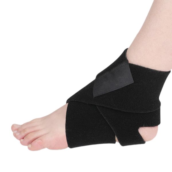 

ankle support protection thin breathable fixed pressure sprain sports bandage, Blue;black