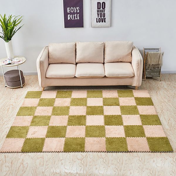 

carpets 30x30cm living room/bedroom carpet patchwork rug kids foam puzzle mat eva long fluff baby eco floor alfombra tappeto
