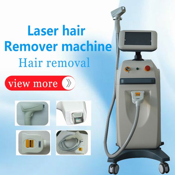 

non channel 808nm diode laser hair removal machine for permanent painless and fast hair removal better than ipl hair removal system, Black