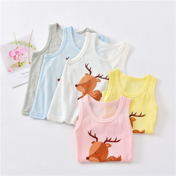 

wtm5f summer thin breathable new boysand girlscotton cartoon children's summer vestvest thin breathable new boysand girlscotton cartoon, Blue