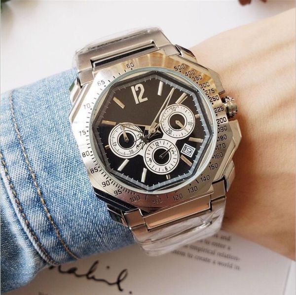 

2020 new a men's royaloak dial 42mm automatic quartz watch multifunctional 6-pin 46mm calendar stainless steel watches p-5, Slivery;brown