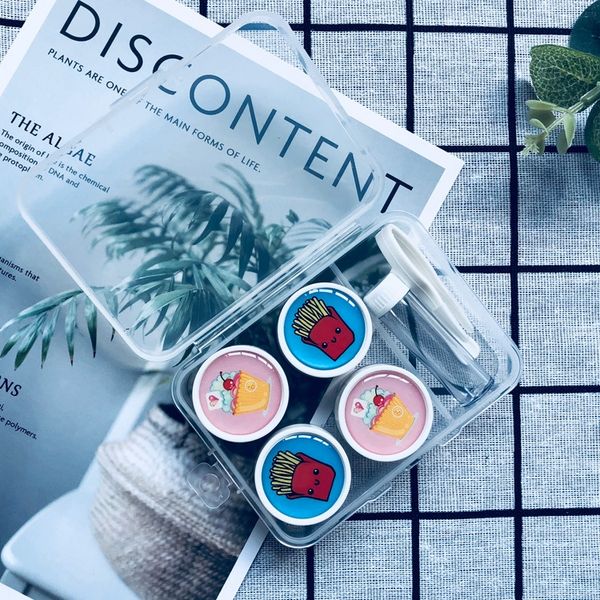 

новое падение с пластик невидимый очки очки близорукость хранения компаньон зрачок ящик переносной ящик для хранения, Blue