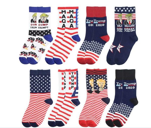 

trump носки президента 2020 maga trump письмо чулки полосатый stars us flag спорт носки maga носок party favor, Black;white