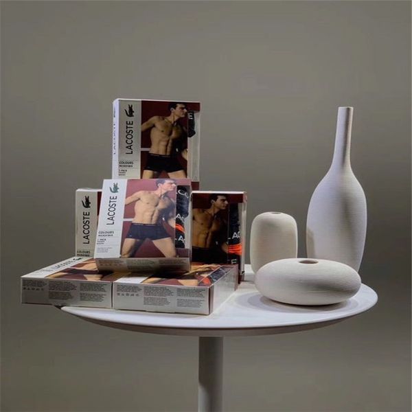 

2020 fashion mens underwear boxers brief shorts cotton men's vintage underwear casual shorts breathable male gay boxer shorts, Black;white