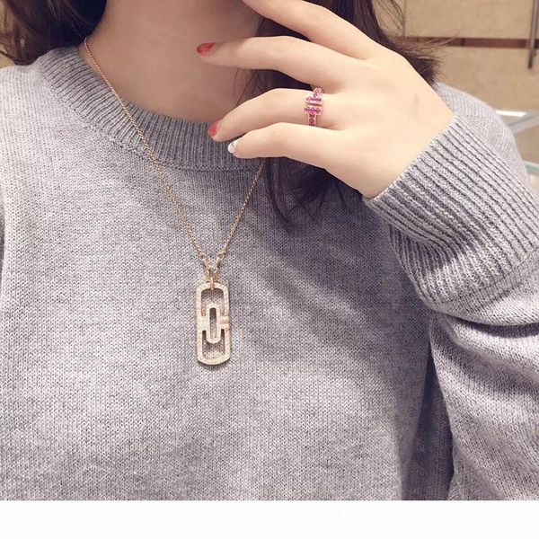 

parentes flat necklace diamond jewelry fashion hollow woman personalities wedding pendant necklaces, Silver