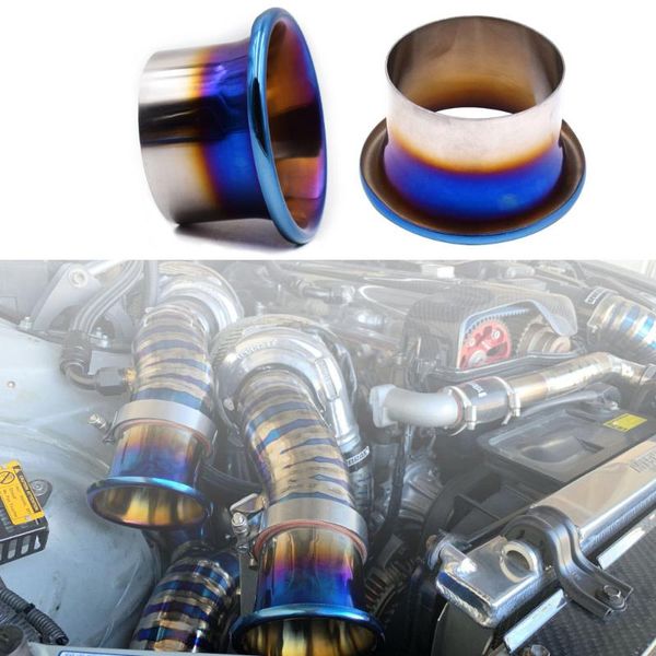 

76mm/89mm/102mm titanium blue cold air intake system velocity stack kit turbo horn funnel kit, Silver