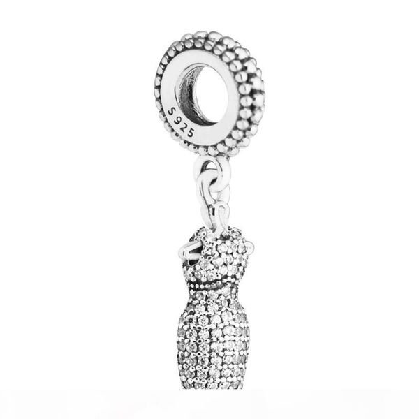 

mother's day gift dazzling dress charm must-have dress beads clover charms fits designer bracelet sterling silver jewelry making charms