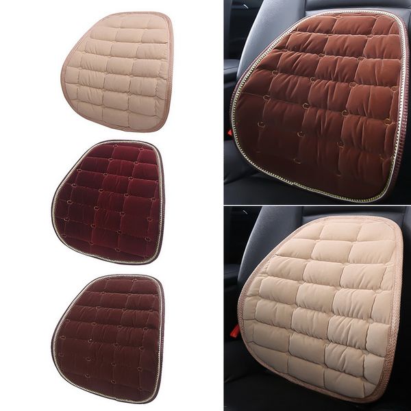 

сиденье 1pcs универсальная автомобильная накидки назад дышащий мягкая автокресло поясничная flocking талии задней опоры подушка pad подушки