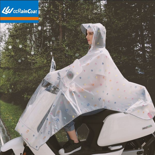 

y5an3 raincoat battery car car motorcycle long whole body men's and women's single and double riding poncho motorcycle vehicleelec, Black