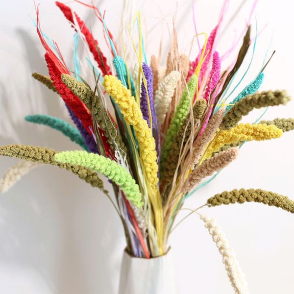 

marchwind 10pcs natural dried flower grain artificial flower decorative bouquet for home wedding table decoration diy wreath fake plants